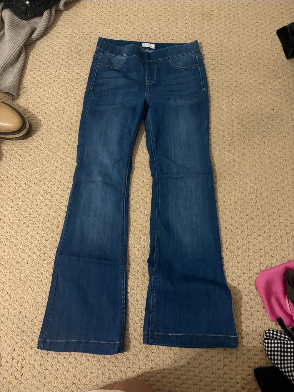 Cello Women's Dark Blue Flare Jeans